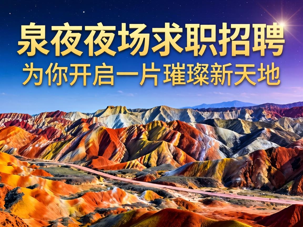酒泉夜场求职招聘:为你开启一片璀璨新天地