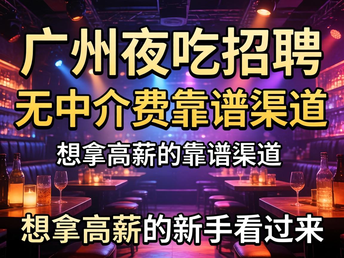 广州夜场招聘无中介费靠谱渠道 想拿高薪的新手看过来