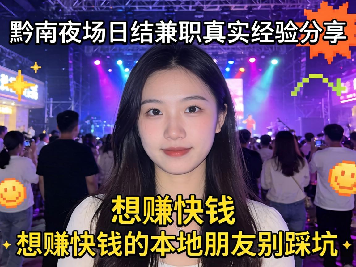 黔南夜场日结兼职真实经验分享 想赚快钱的本地朋友别踩坑