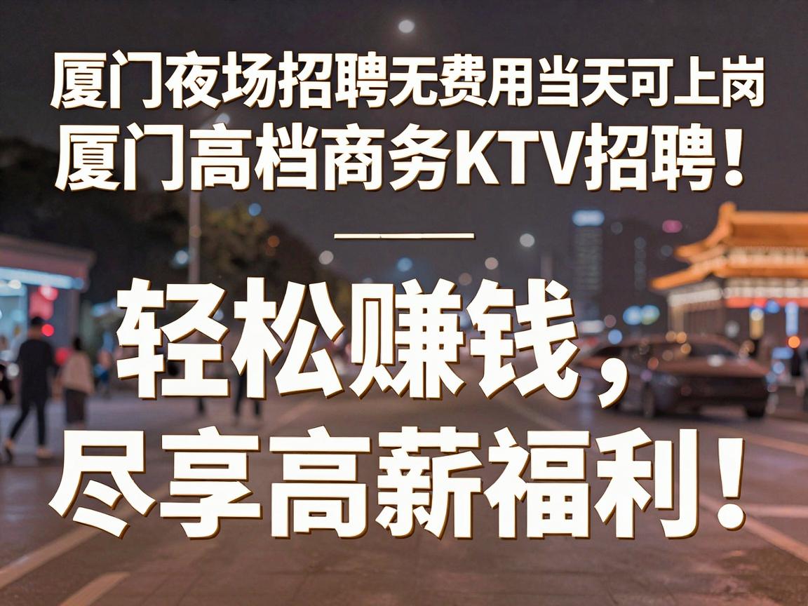 厦门夜场招聘无费用当天可上岗 厦门高档商务KTV招聘——轻松赚钱,尽享高薪福利!